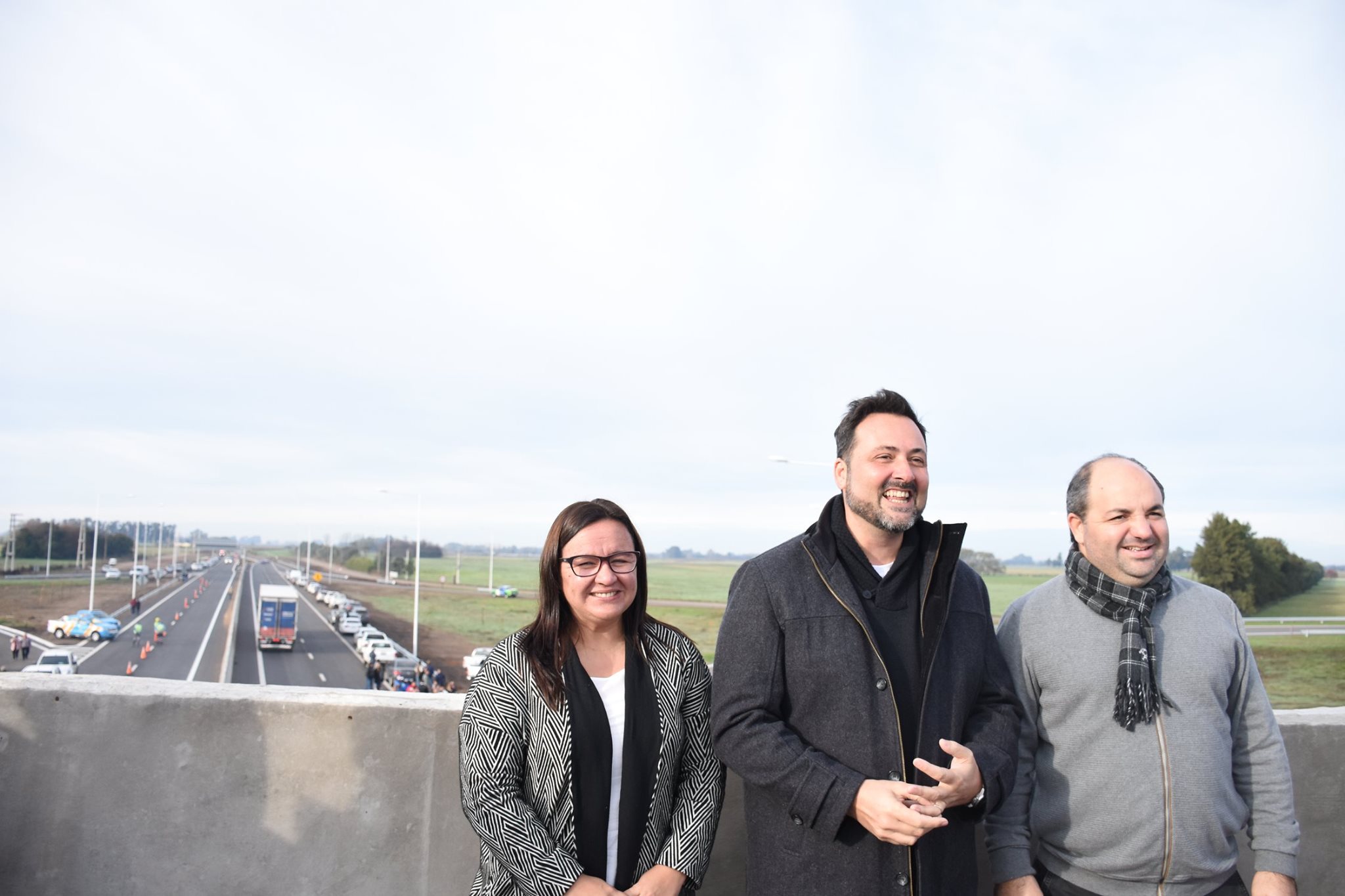 El intendente Aiola estuvo en la inauguración de la autopista en San Andrés de Giles junto a Mauricio Macri y María Eugenia Vidal